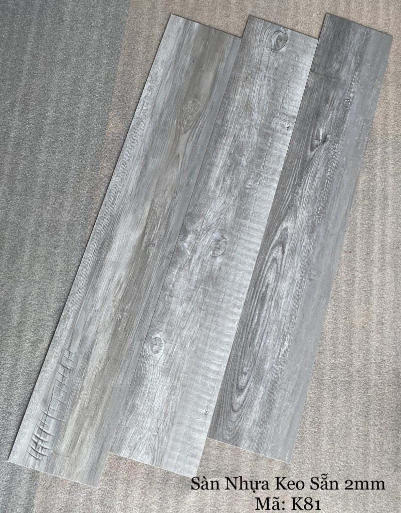 sàn nhựa 2mm dán keo k81