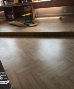Sàn nhựa hèm khóa lắp kiểu xương cá