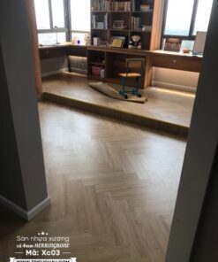 Sàn nhựa hèm khóa lắp kiểu xương cá
