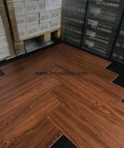 Sàn nhựa hèm khóa lắp kiểu xương cá