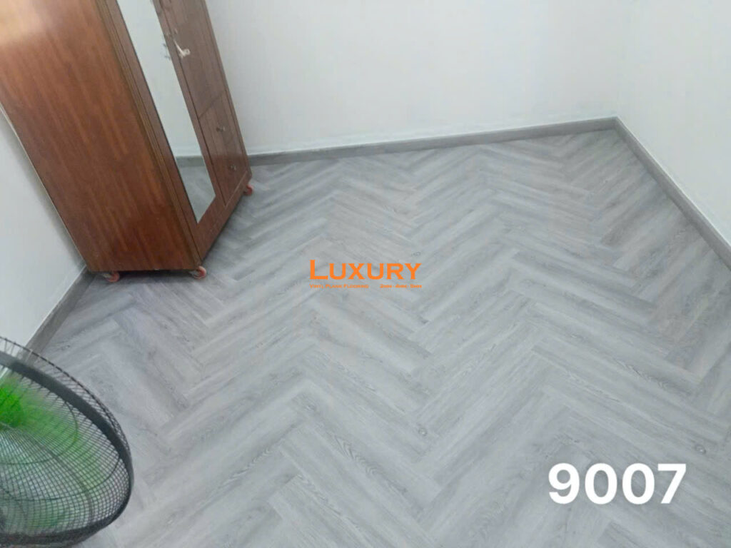 Sàn nhựa hèm khóa lắp kiểu xương cá